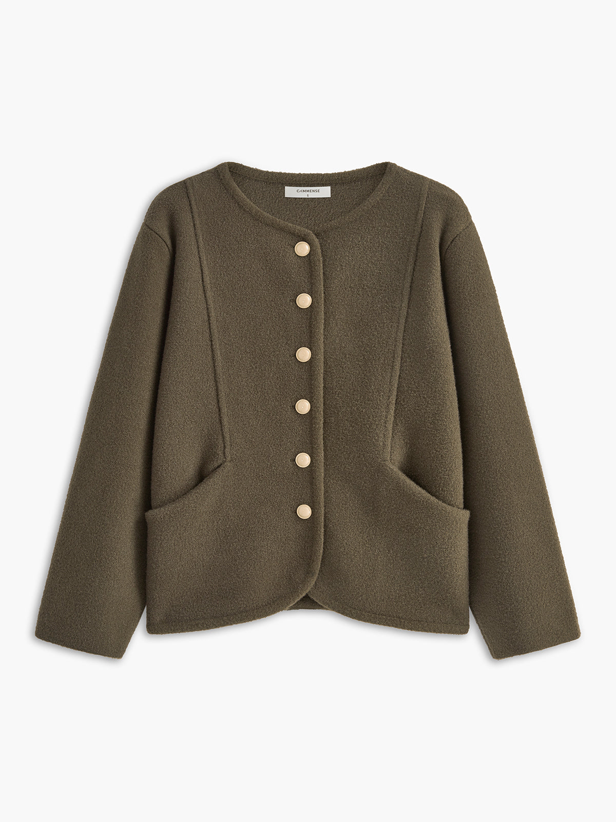 Unisex Classic Knit Button Cardigan With Pockets Relaxed Fit For Everyday Layering