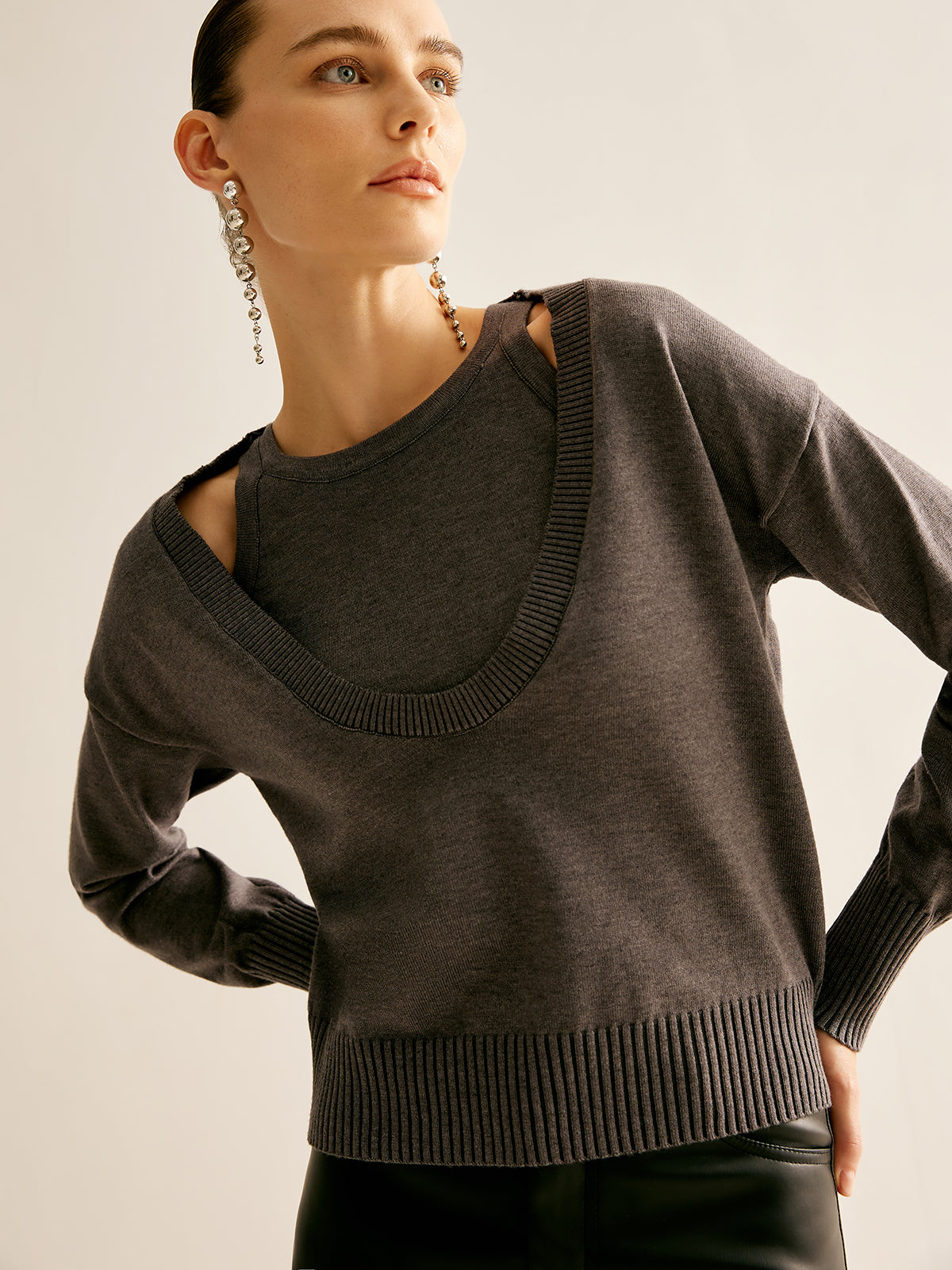 Casual 2 in 1 Sweater | COMMENSE