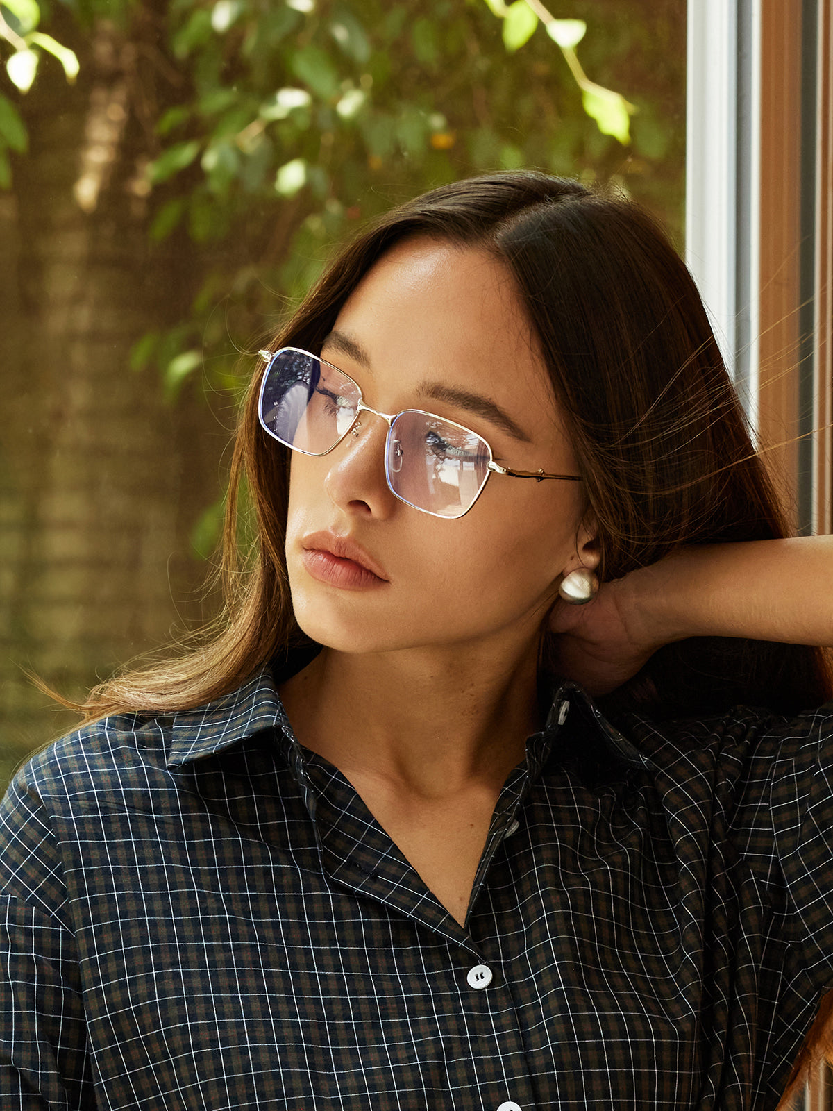 Elegant Square-Shape Glasses | COMMENSE